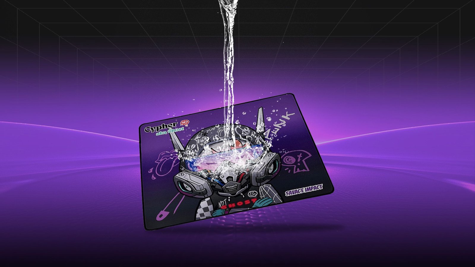 BP-45 W Cypher Ghost Waterproof Mouse Pad