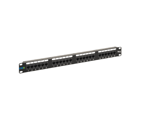 Patch Panel, 24 Ports (loaded)